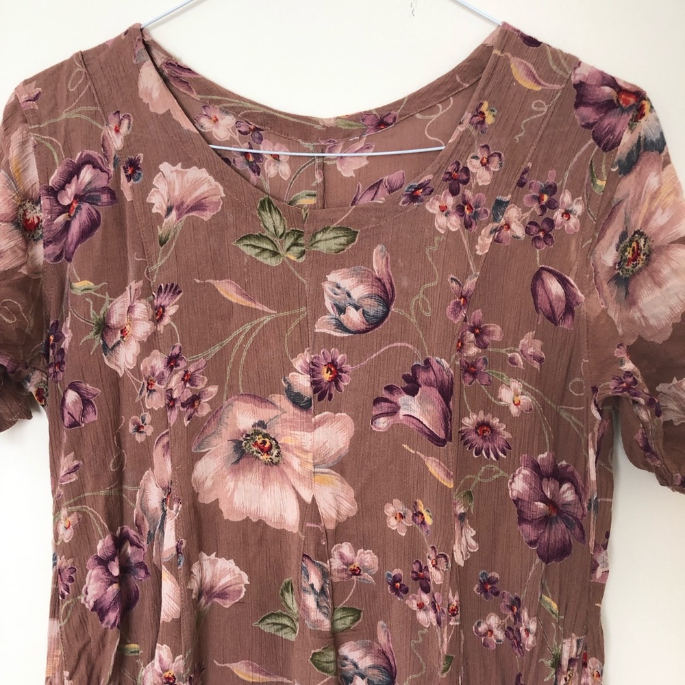 Vintage floral maxi dress